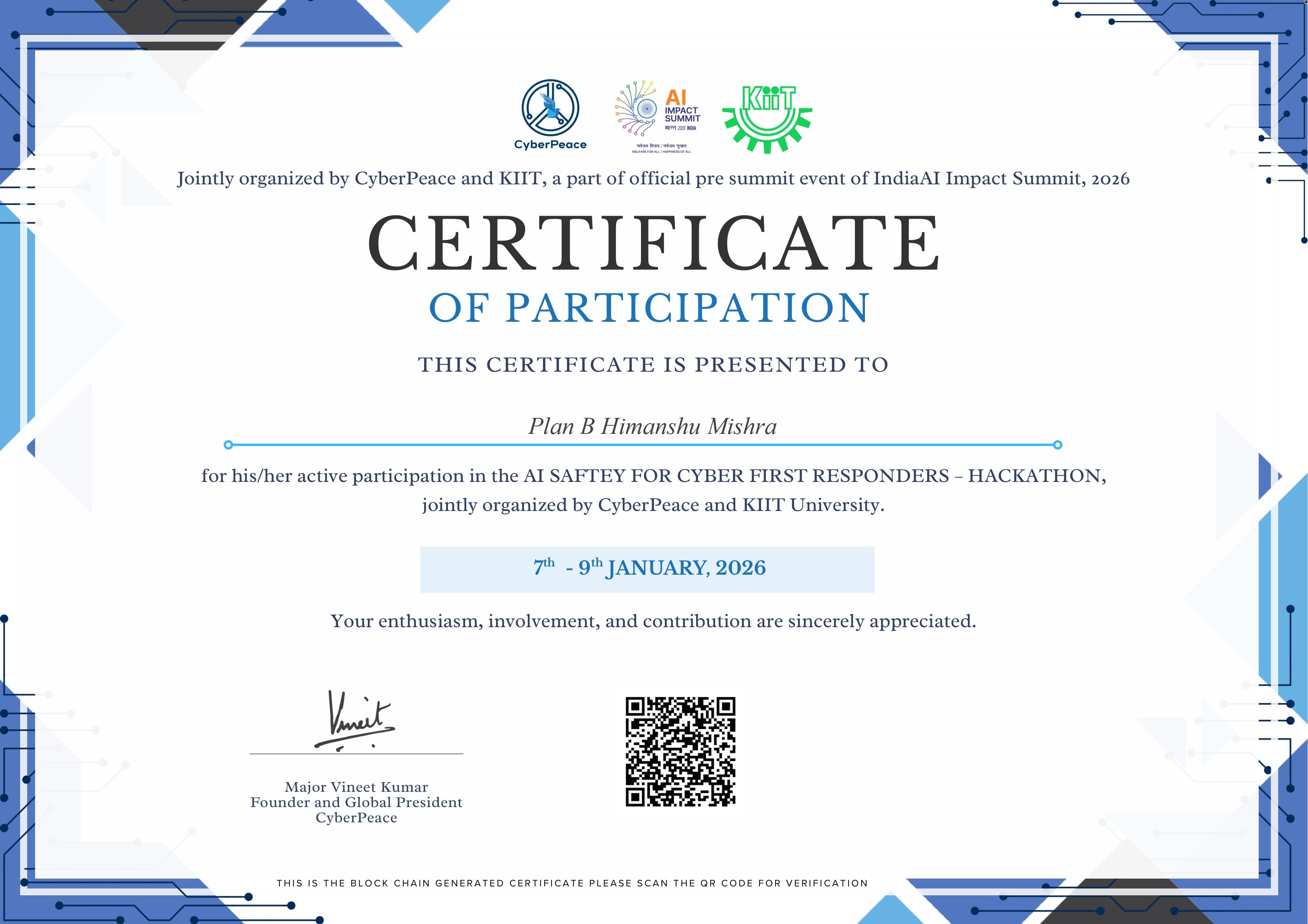 Cyber Peace Finalist